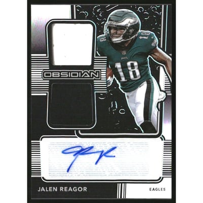 2020 Panini Obsidian Rookie Jersey Ink #8 Jalen Reagor/150 EXCH