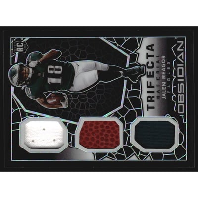 2020 Panini Obsidian Trifecta Materials #8 Jalen Reagor