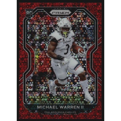 2020 Panini Prizm Prizms No Huddle Red #345 Michael Warren II