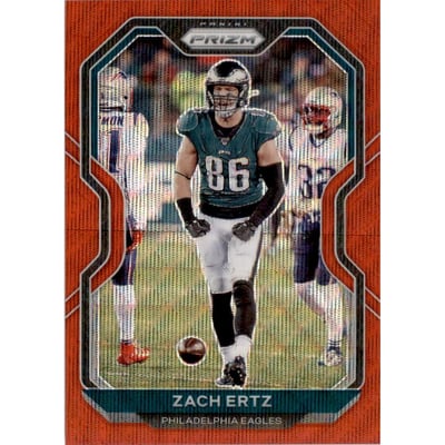 2020 Panini Prizm Prizms Red Wave #170 Zach Ertz