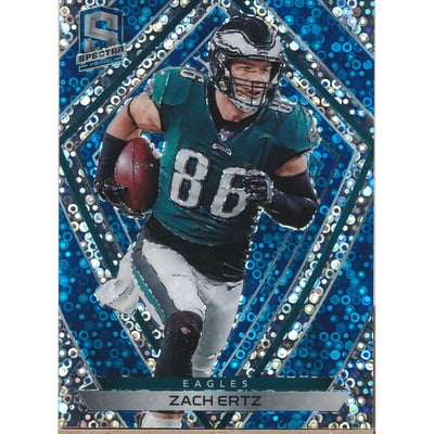 2020 Panini Spectra Neon Blue #112 Zach Ertz