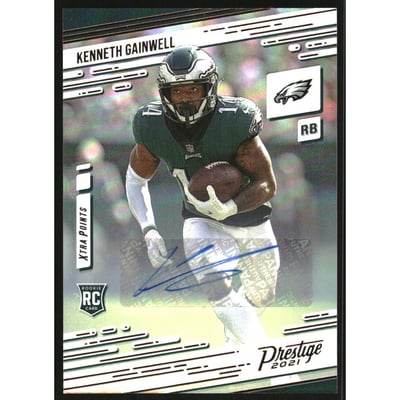 2021 Panini Chronicles Prestige Rookies Update Signatures #217 Kenneth Gainwell