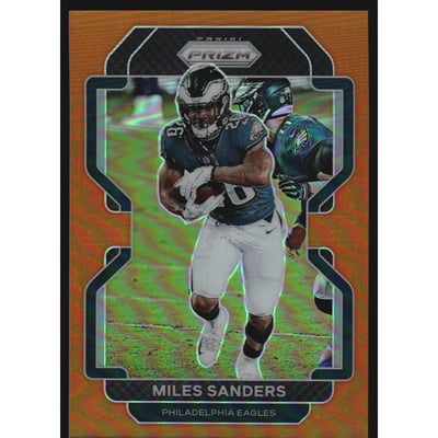 2021 Panini Prizm Prizms Orange #222 Miles Sanders