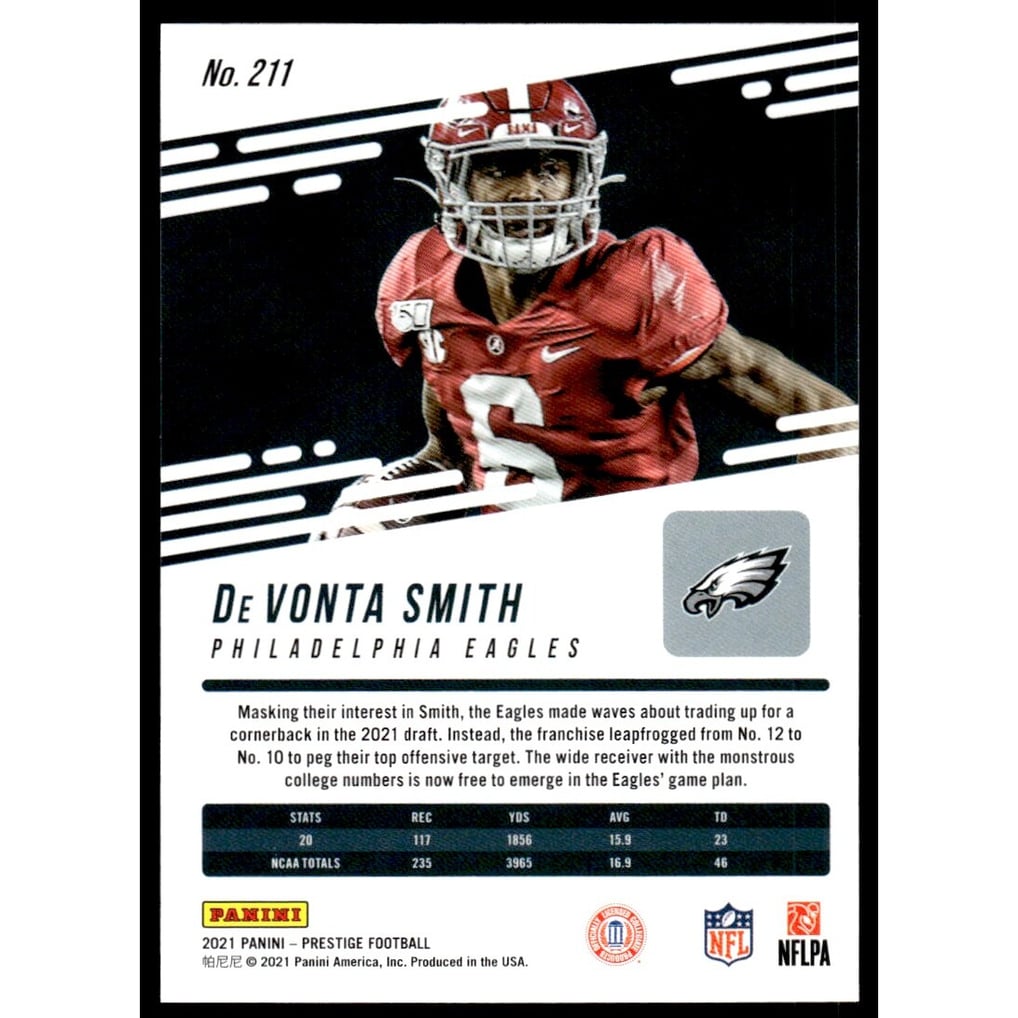 2021 Prestige Xtra Points Diamond #211 DeVonta Smith