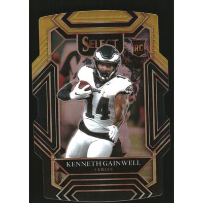 2021 Select Prizm Black and Gold Die Cut #281 Kenneth Gainwell