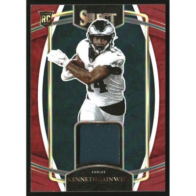 2021 Select Rookie Swatches Prizm Red #17 Kenneth Gainwell