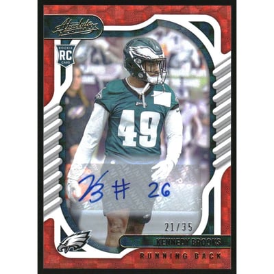 2022 Absolute Signature Rookies Orange Mosaic #178 Kennedy Brooks