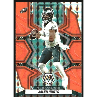 2022 Panini Mosaic Mosaic Reactive Orange #156 Jalen Hurts