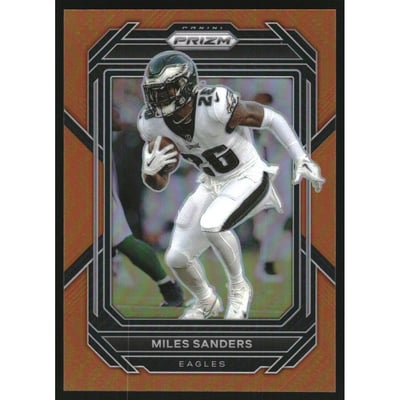 2022 Panini Prizm Prizms Orange #235 Miles Sanders