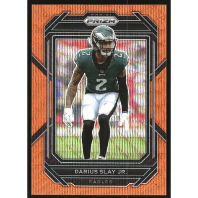 2022 Panini Prizm Prizms Orange Wave #240 Darius Slay Jr.