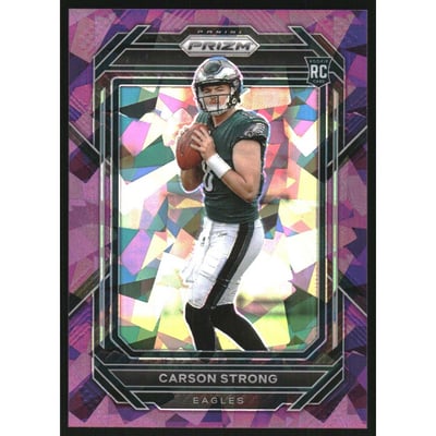 2022 Panini Prizm Prizms Purple Ice #307 Carson Strong