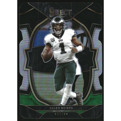 2022 Select Prizm Black and Green Die Cut #79 Jalen Hurts