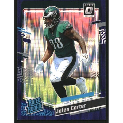 2023 Donruss Optic Purple Shock #281 Jalen Carter RR