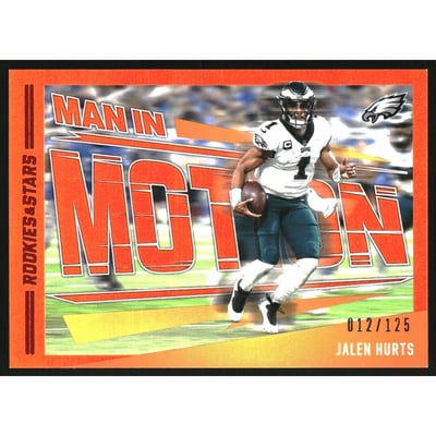 2023 Rookies and Stars Man In Motion Orange #14 Jalen Hurts