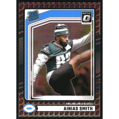 2024 Donruss Optic Rated Rookies Preview Football Emoji #365 Ainias Smith