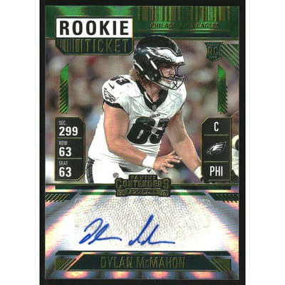 2024 Panini Contenders Opening Kickoff Ticket #239 Dylan McMahon AU