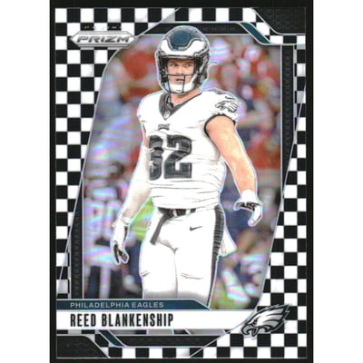 2024 Panini Prizm Prizms Black and White Checker #236 Reed Blankenship