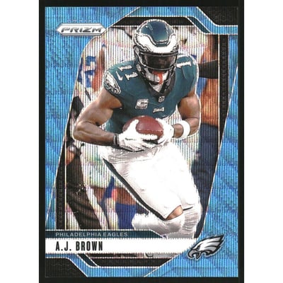 2024 Panini Prizm Prizms Blue Wave #233 A.J. Brown