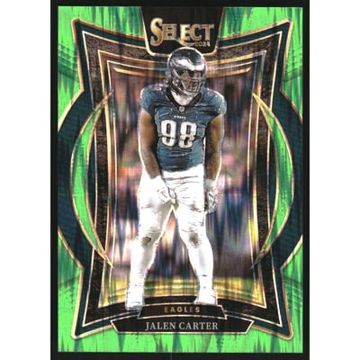 2024 Select Prizm Neon Green Shock #65 Jalen Carter/599