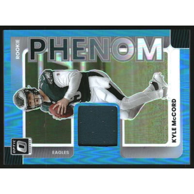2025 Donruss Optic Rookie Phenoms Neon Blue #12 Kyle McCord