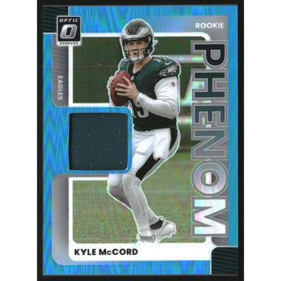 2025 Donruss Optic Rookie Phenoms Neon Blue #12 Kyle McCord