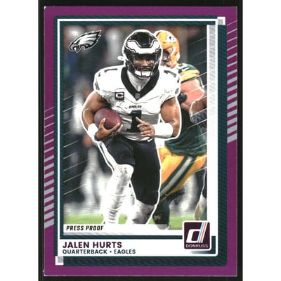 2025 Donruss Press Proof Purple #16 Jalen Hurts