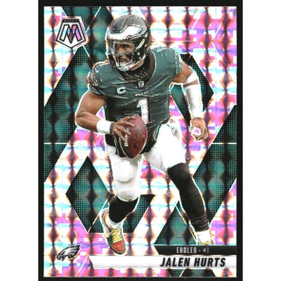 2025 Panini Mosaic Mosaic Camo Pink #1 Jalen Hurts