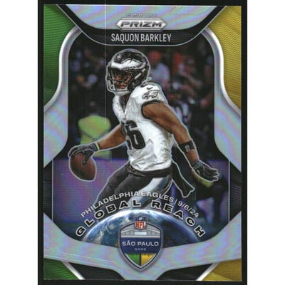 2025 Panini Prizm Global Reach Prizms Silver #1 Saquon Barkley