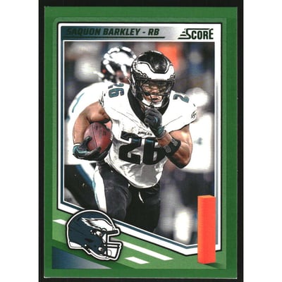 2025 Score Green #61 Saquon Barkley