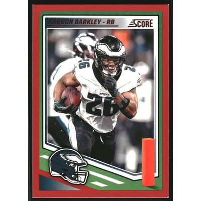2025 Score Red #61 Saquon Barkley