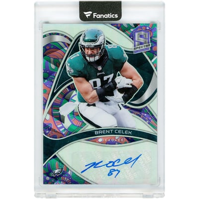 Brent Celek Philadelphia Eagles Autographed 2022 Panini Spectra Marble #SIG-BCE #2/5 Card