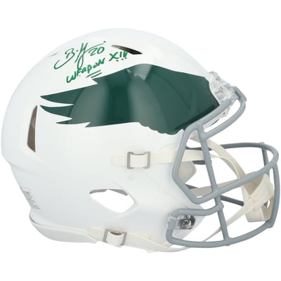 Brian Dawkins Philadelphia Eagles Autographed Fanatics Authentic Riddell 1969-1973 Throwback Speed Authentic Helmet with "Weapon X" Inscription 