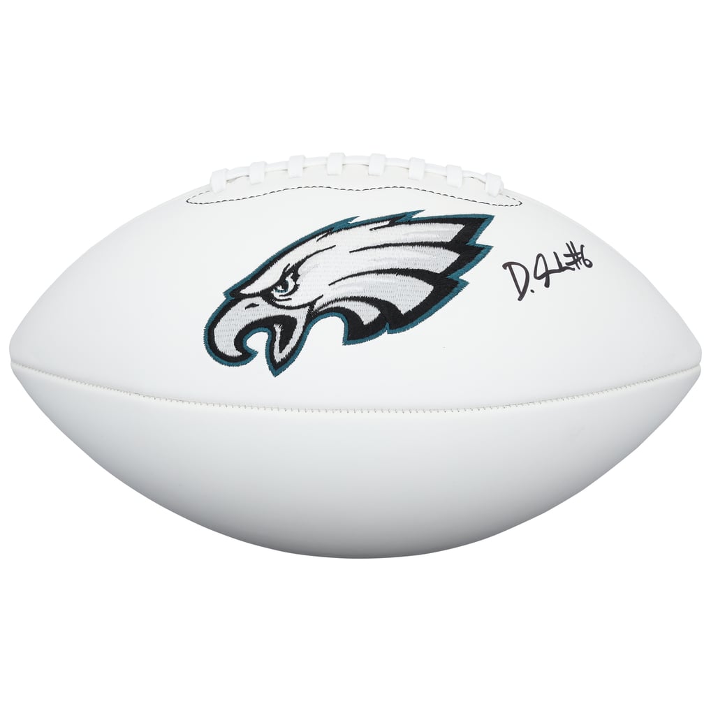 DeVonta Smith Philadelphia Eagles Autographed Fanatics Authentic Wilson White Panel Football  