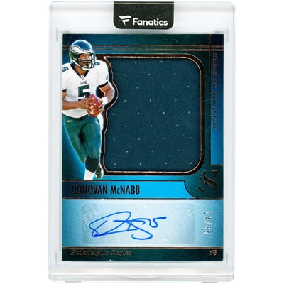 Donovan McNabb Philadelphia Eagles Autographed 2025 Panini Silhouette Bronze #SA-DMB #14/35 Card
