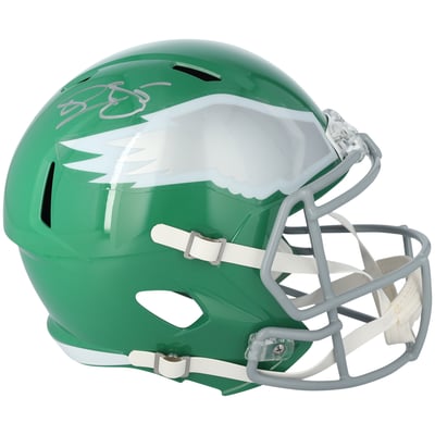 Donovan McNabb Philadelphia Eagles Autographed Fanatics Authentic Riddell Kelly Green Speed Replica Helmet 