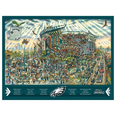 Philadelphia Eagles Fanpoint 500-Piece Joe Journeyman Puzzle
