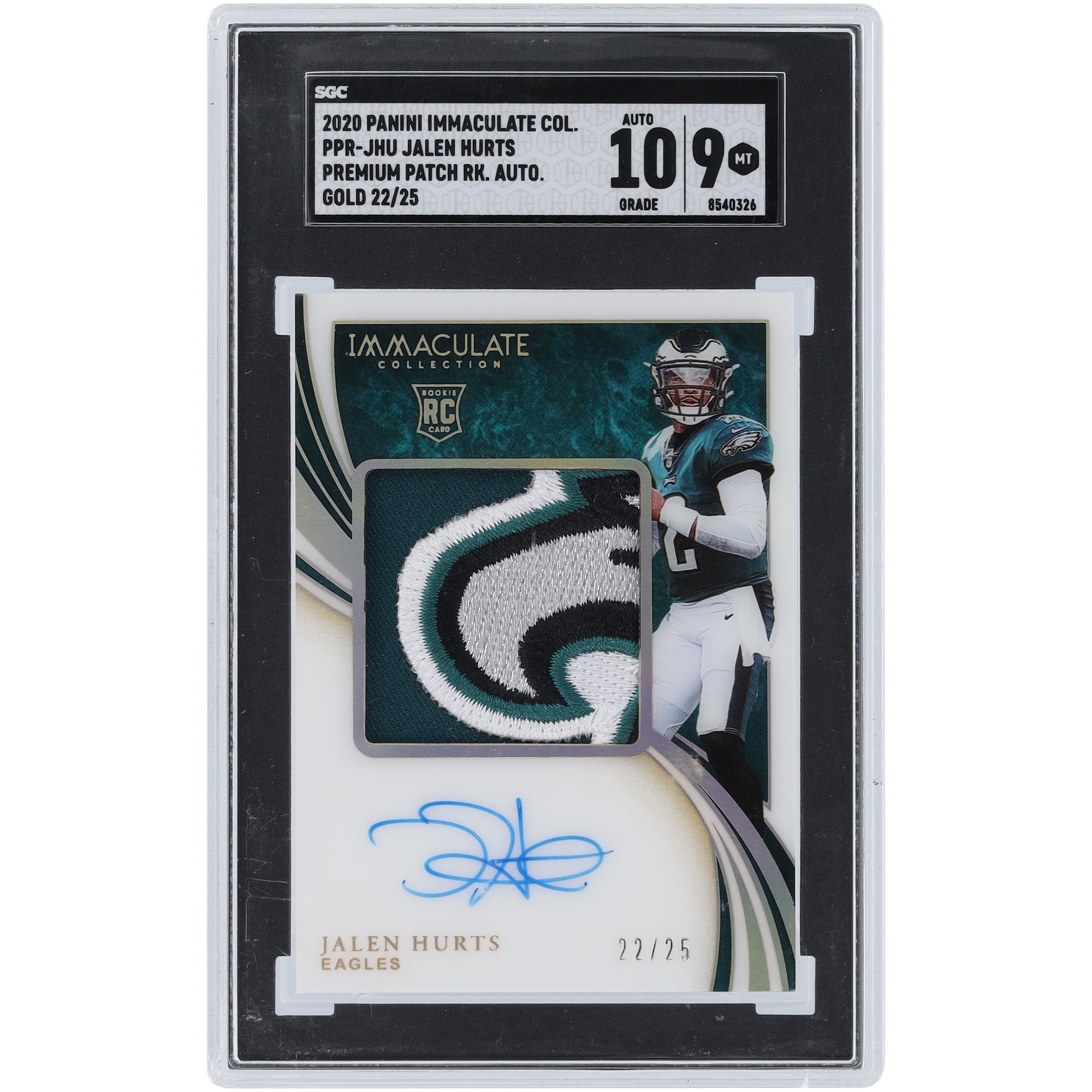 Immaculate 0 Panini Collection Auto Patch Moments Allen Josh ⁄25 