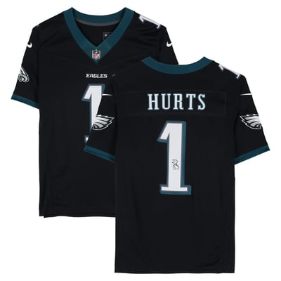 Jalen Hurts Philadelphia Eagles Autographed Fanatics Authentic Black Nike Limited Jersey