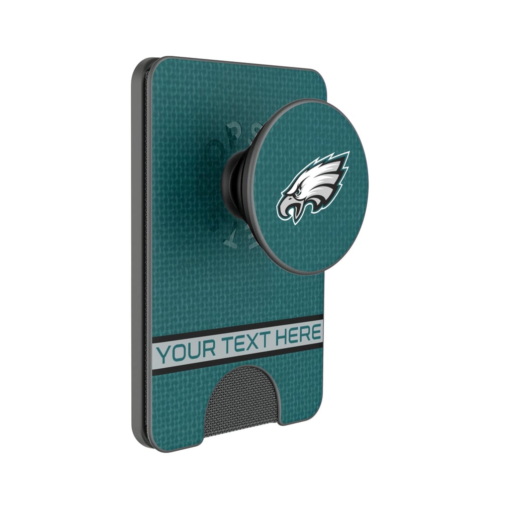 Philadelphia Eagles Keyscaper Personalized Endzone Solid PopSockets Magnetic Wallet