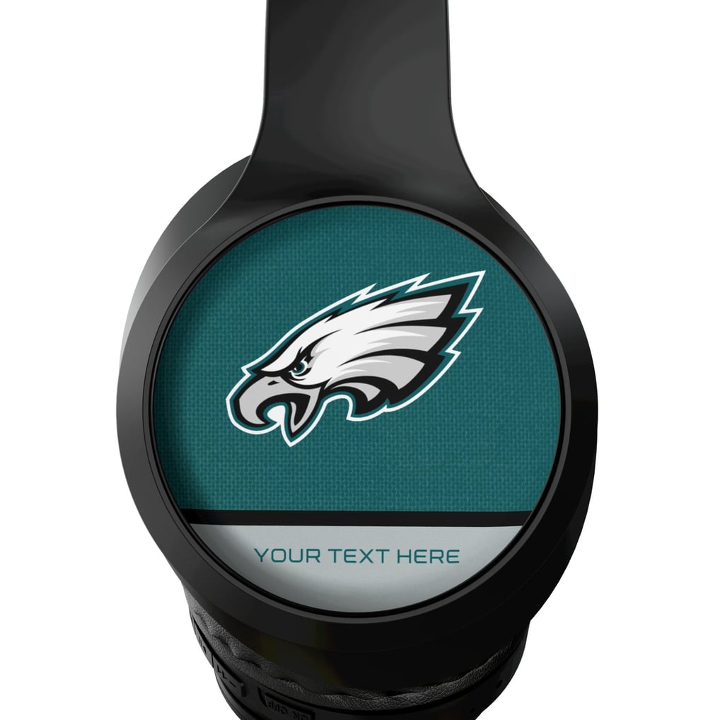 Philadelphia Eagles Keyscaper Personalized Endzone Solid Wireless Bluetooth Headphones With Case
