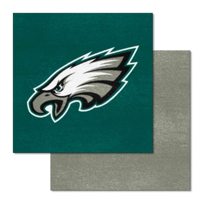 Philadelphia Eagles Logo Brands 18" x 18" Team Carpet Tiles