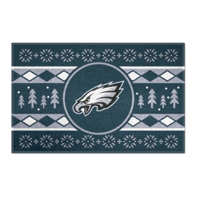 Philadelphia Eagles Logo Brands 19" x 30" Holiday Sweater Starter Mat
