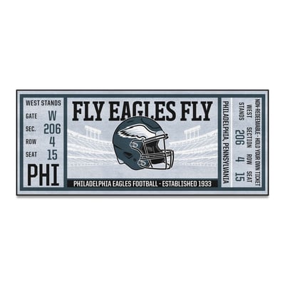 Philadelphia Eagles Logo Brands 30" x 72" Ticket Runner