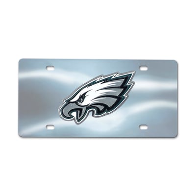 Philadelphia Eagles Logo Brands Chrome Diecast License Plate