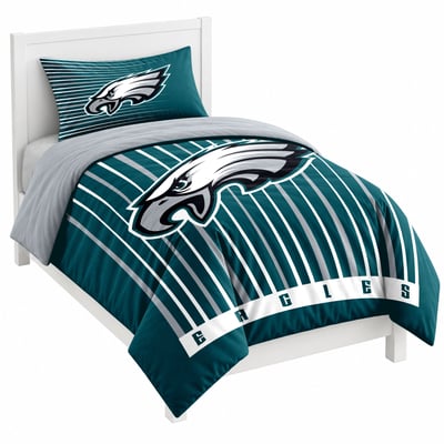 Philadelphia Eagles Logo Brands Momentum Two-Piece Twin Bedding Set