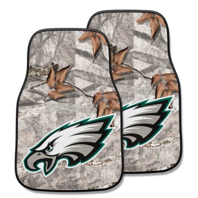 Philadelphia Eagles Logo Brands Two-Piece Carpet Car Mat Set