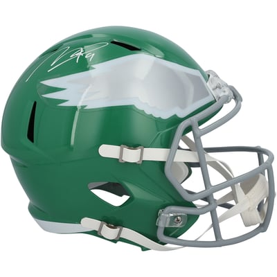 Makai Lemon Philadelphia Eagles Autographed Fanatics Authentic Riddell Kelly Green Alternate Speed Replica Helmet
