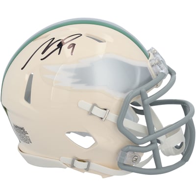 Makai Lemon Philadelphia Eagles Autographed Fanatics Authentic Riddell Retro Speed Mini Helmet