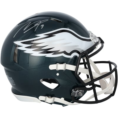 Makai Lemon Philadelphia Eagles Autographed Fanatics Authentic Riddell Speed Authentic Helmet