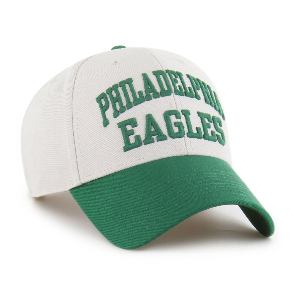 Philadelphia Eagles '47 Throwback Broke Line MVP Adjustable Hat - Bone
